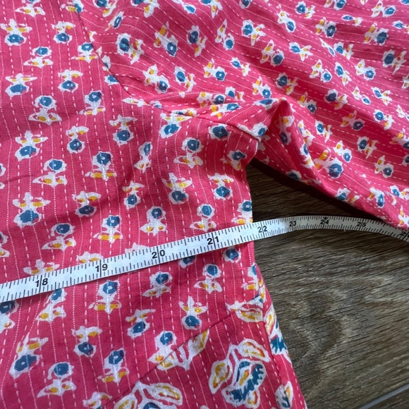 Liza Byrd Women's Printed Blouse Top, Size XL, Lightweight, Button Front, Summer - Picture 7 of 9